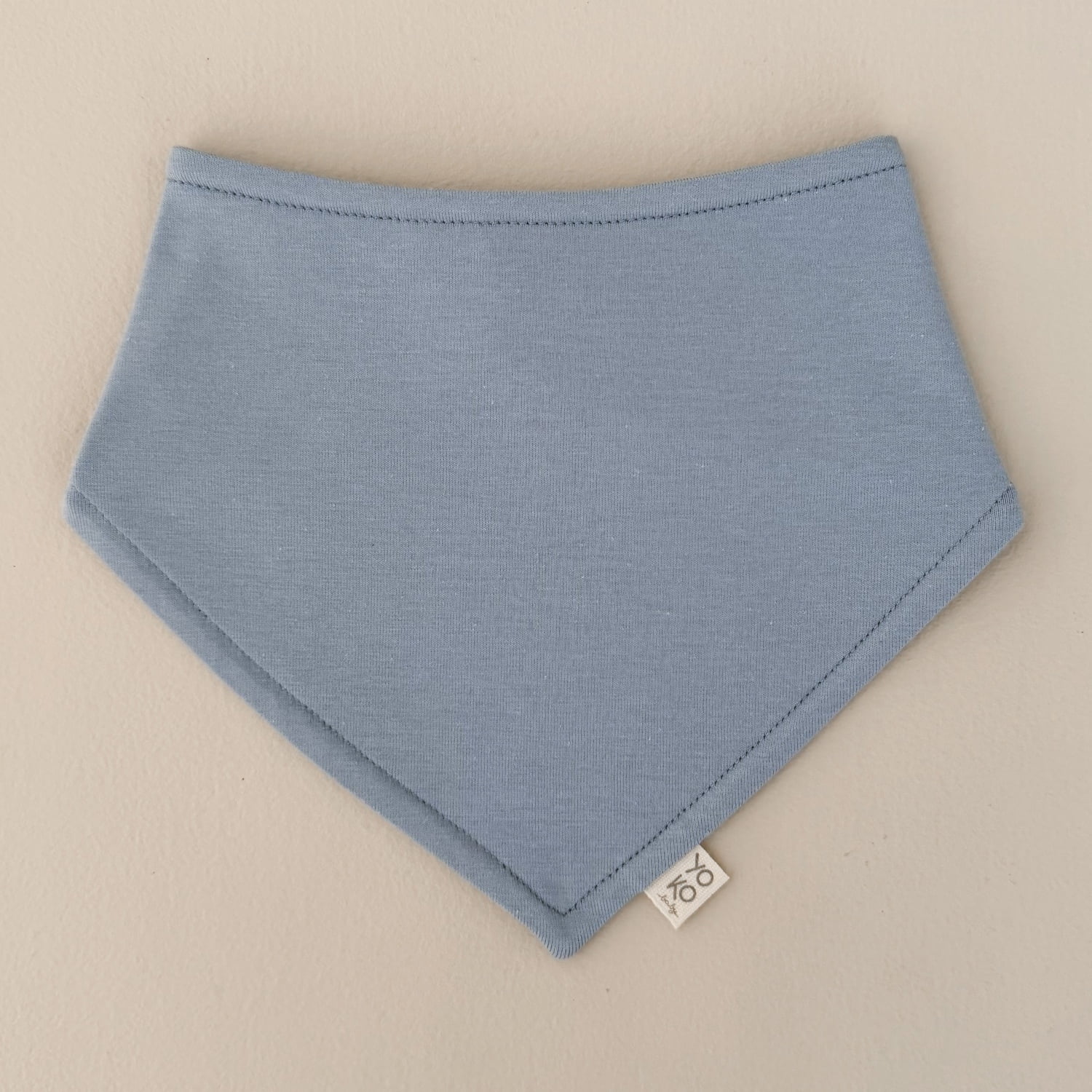 Babador Bandana Bebê Unissex - Algodão Premium - Azul Gelato