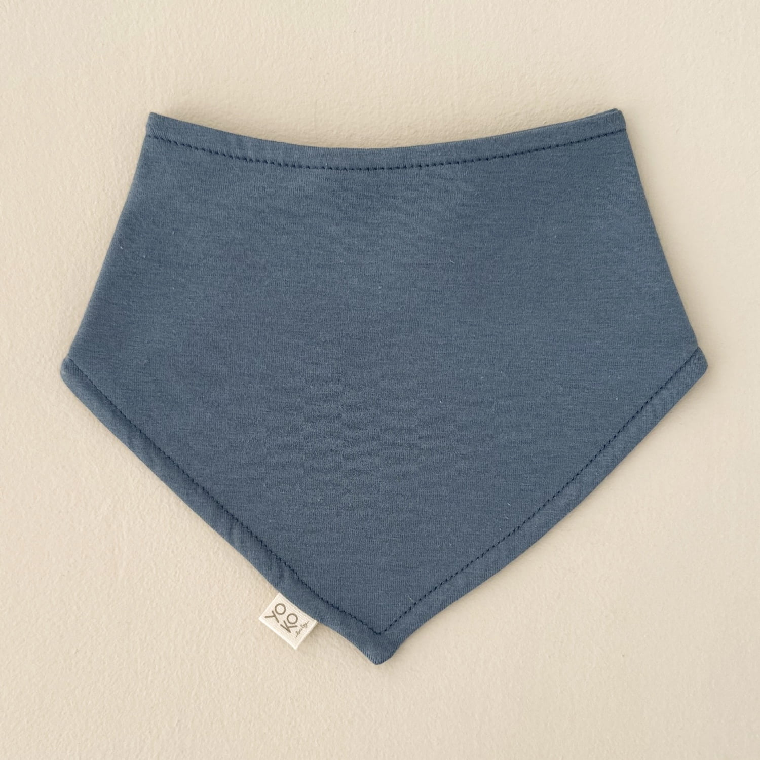 Babador Bandana Bebê Unissex - Algodão Premium - Azul Oceano