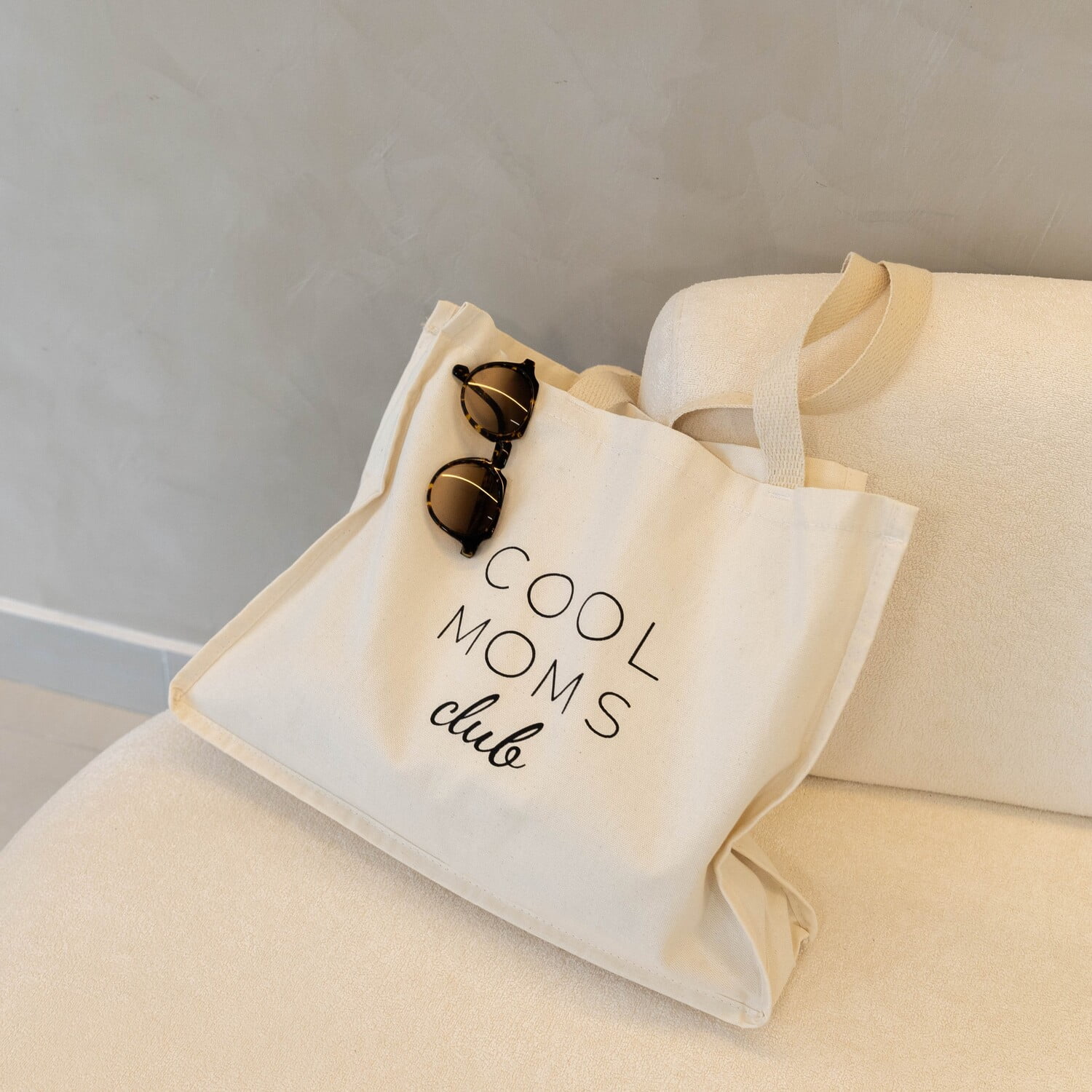 Bolsa Ecobag em Algodão Cool Moms Club – Natural