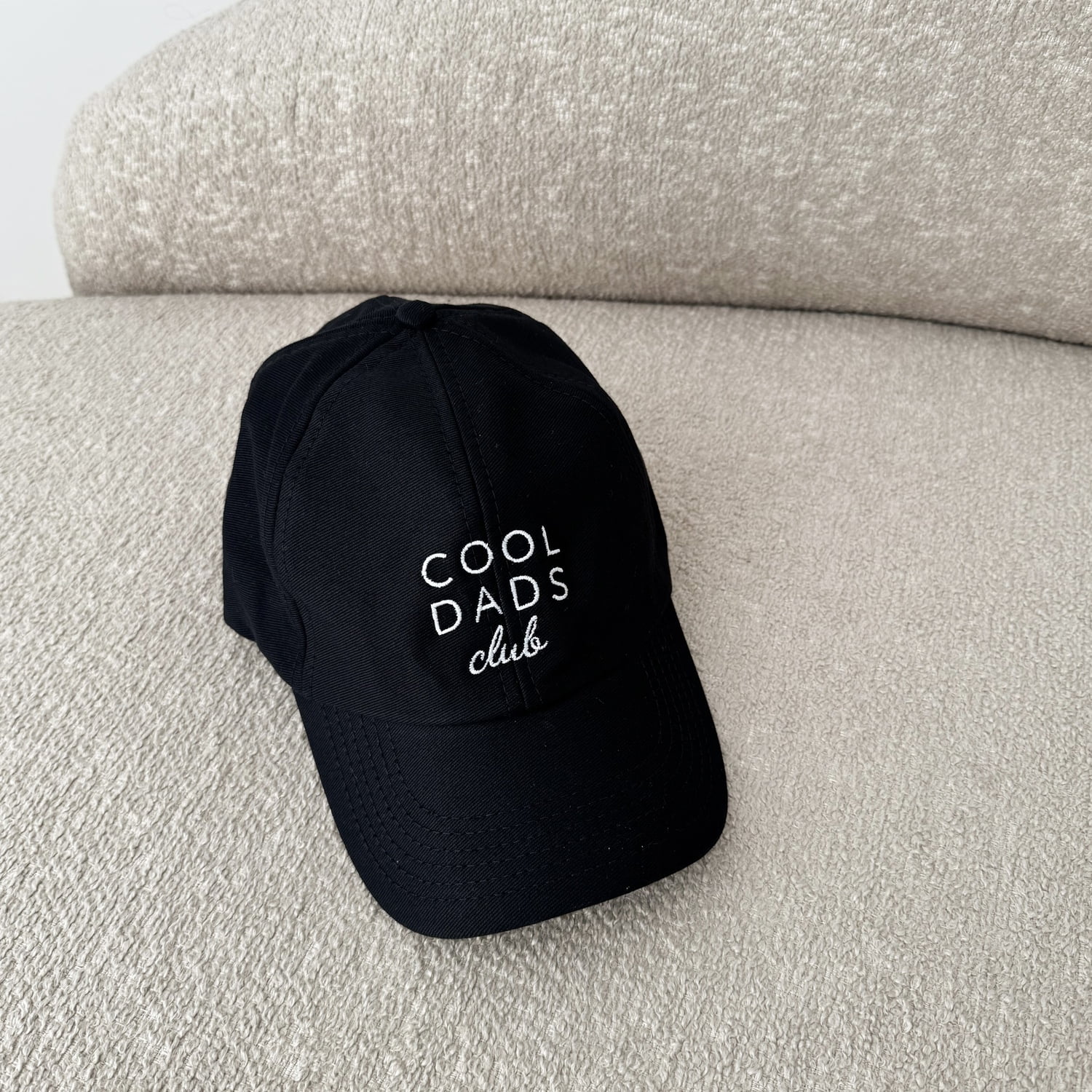 Boné em Algodão Bordado Cool Dads Club – Preto