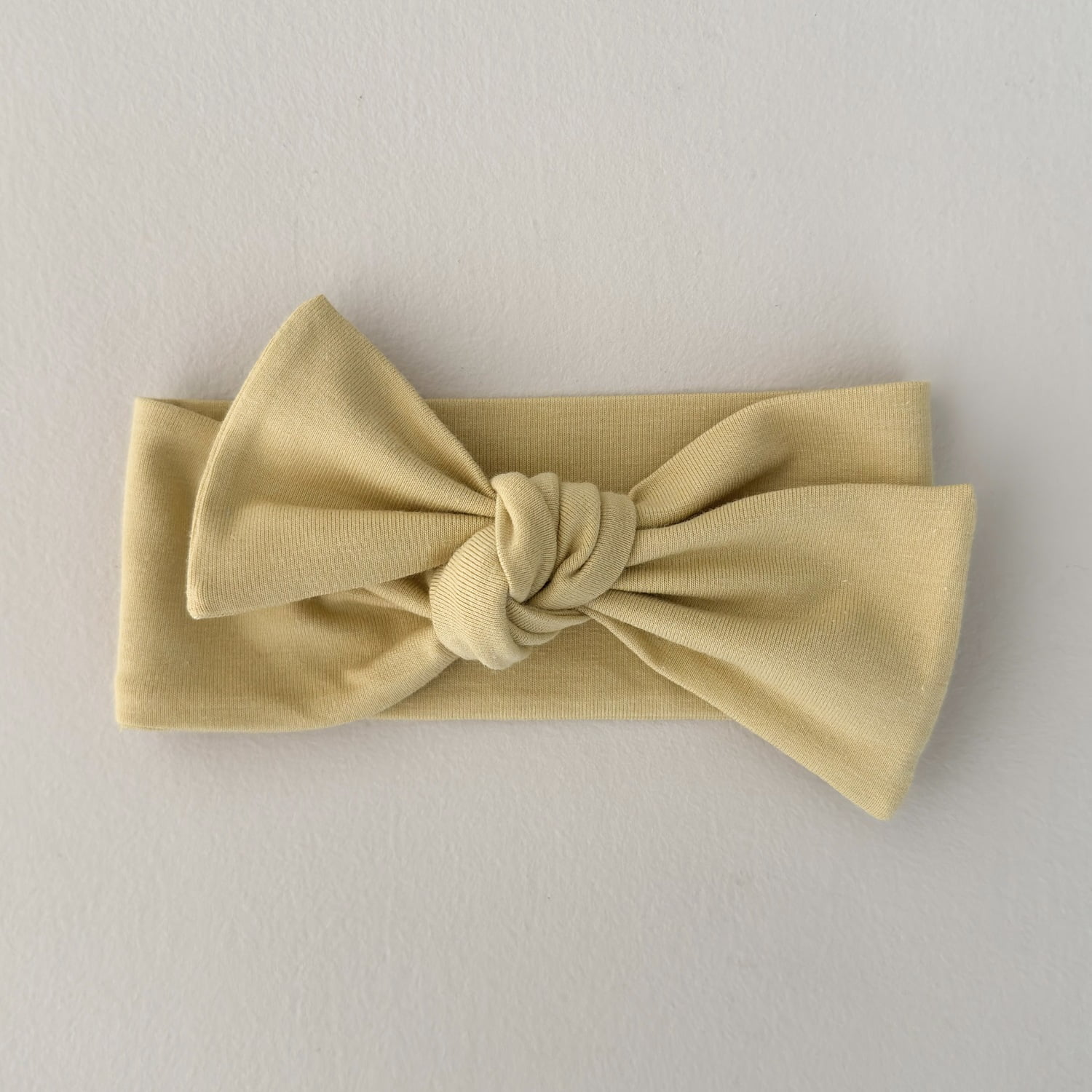 Faixinha de Cabelo Bebe - Amarelo Brulée