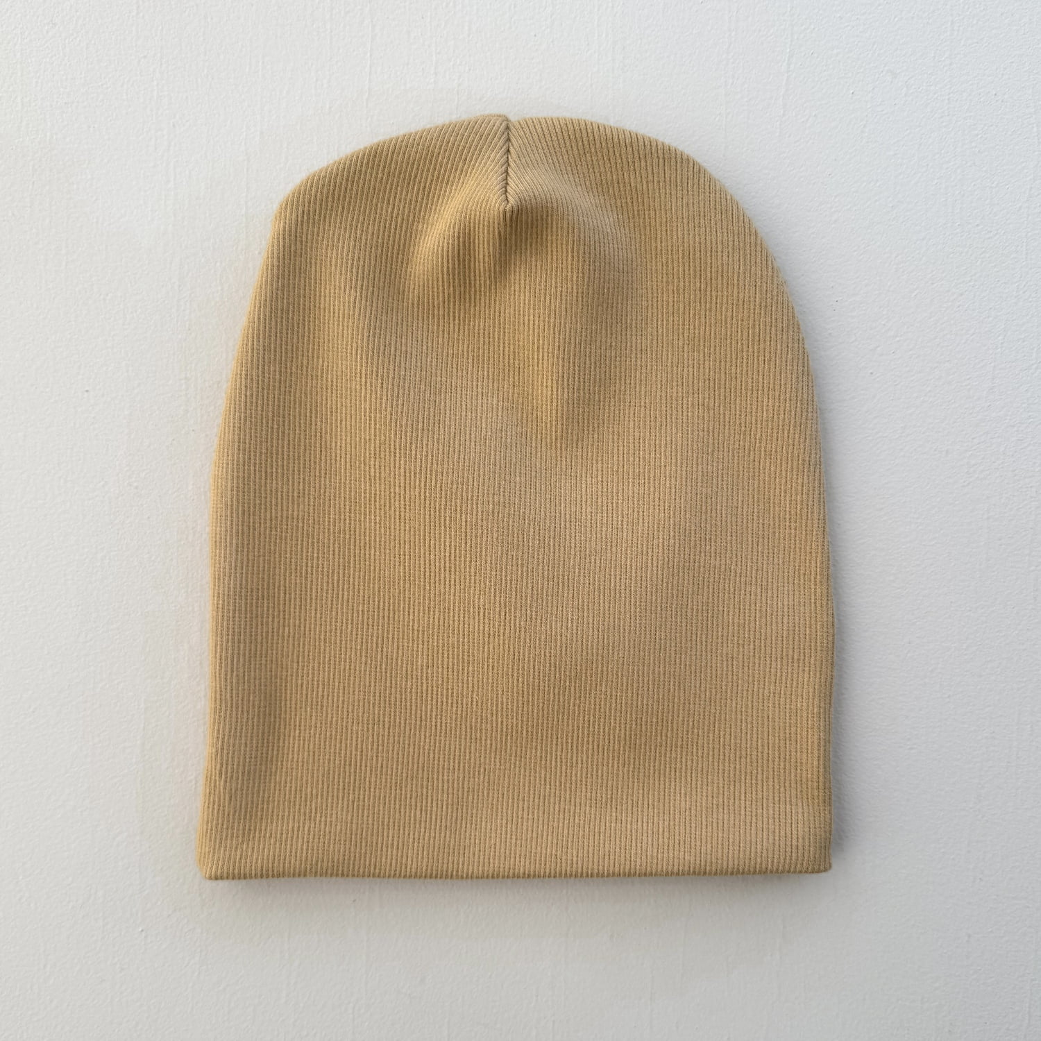 Touca Gorro Bebê e Infantil – Malha Ribana Canelada Algodão Premium - Mel