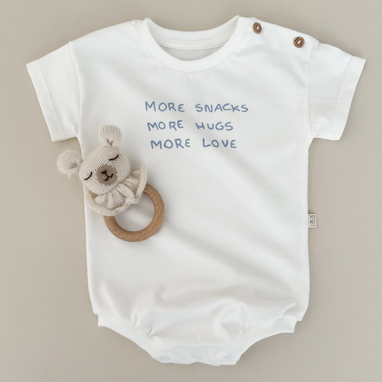 Body Bebe Manga Curta Oversized – More Snacks