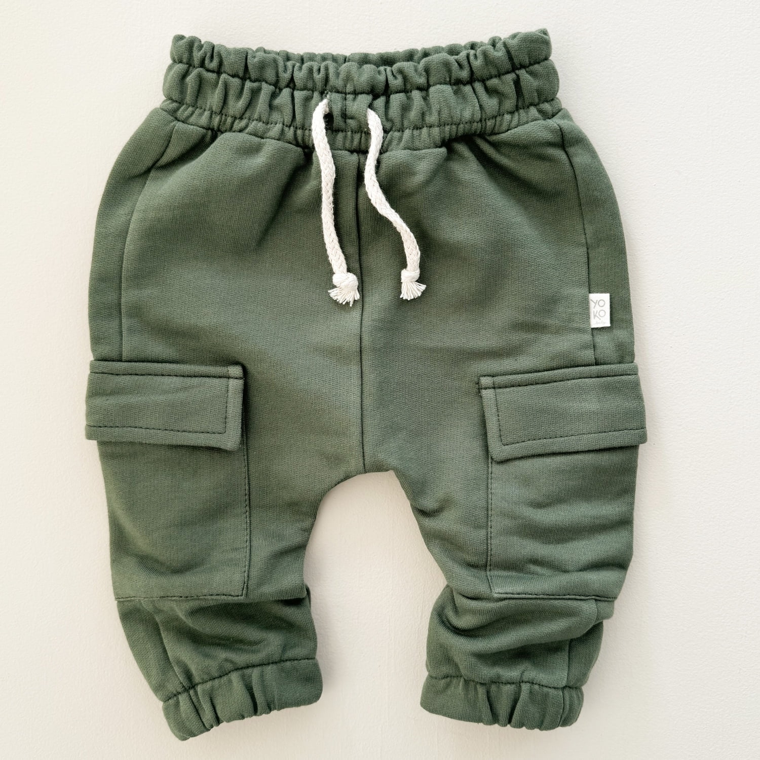 Calça Cargo Kids Moletom - Verde Floresta