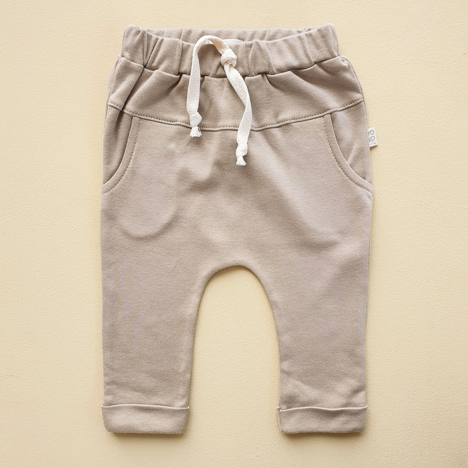 Calça Saruel Bebe Unissex - Molecotton - Areia
