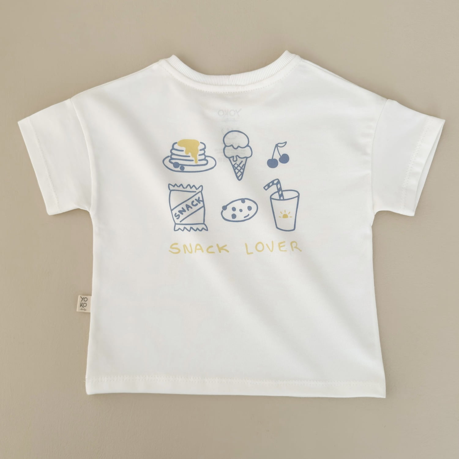 Camiseta Bebê Manga Curta Oversized - Snack Lover