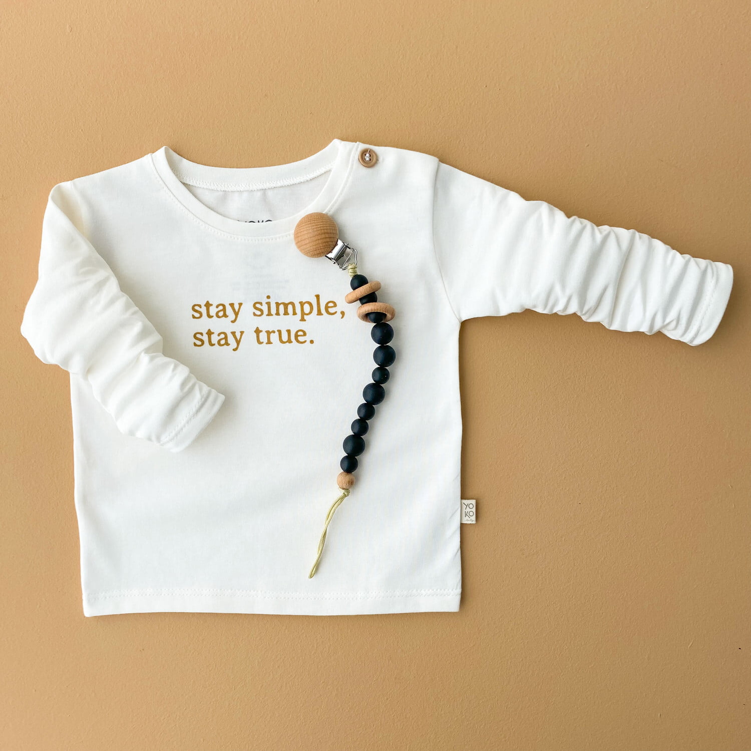 Camiseta Bebe Manga Longa Unissex - Stay Simple Stay True