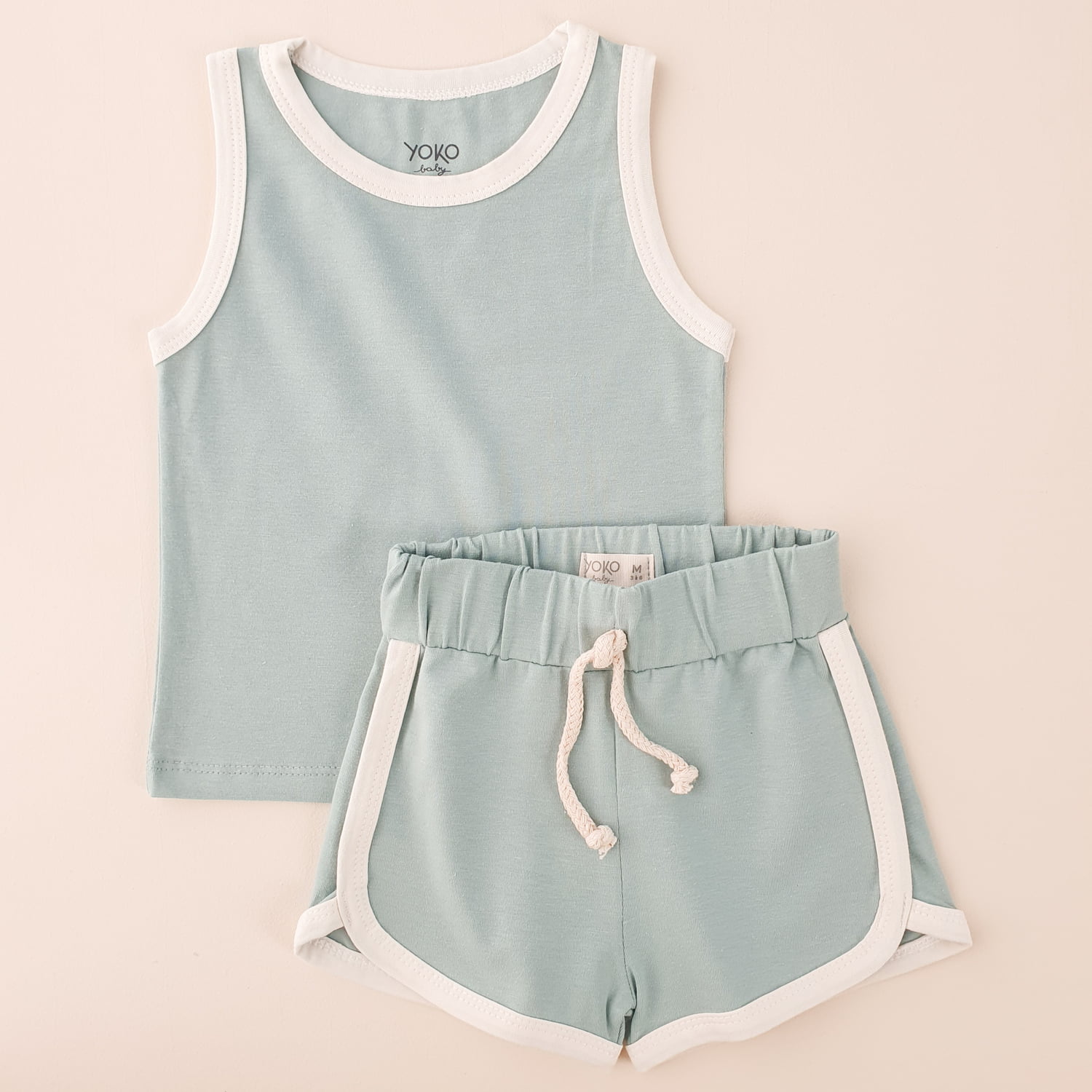 Conjunto Bebe Regata e Short - Aqua