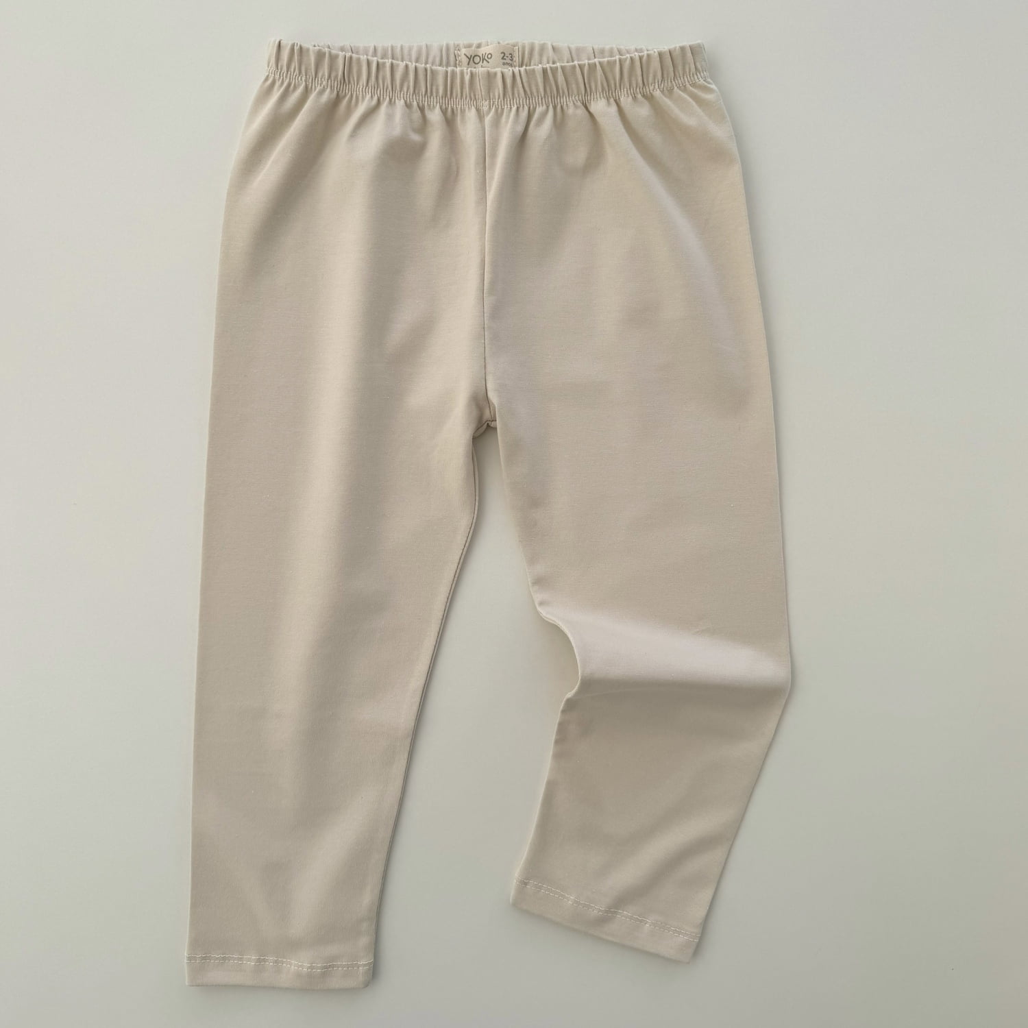 Calça Infantil Slim Unissex - Cotton Premium Leve - Aveia