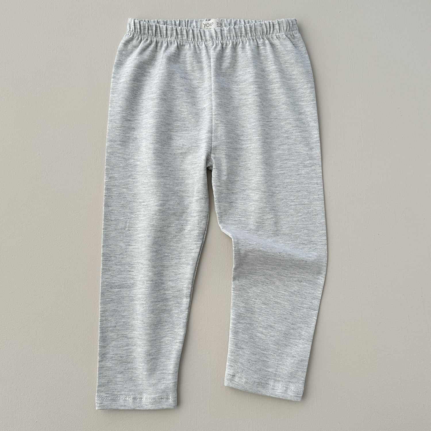 Calça Infantil Slim Unissex - Cotton Premium Leve - Mescla Claro