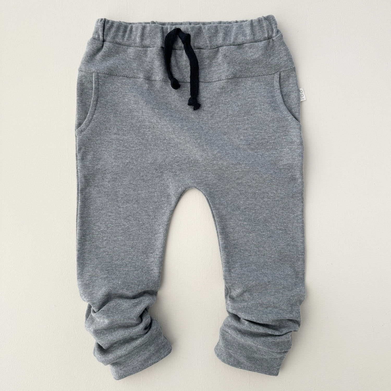 Calça Saruel Infantil com Bolsos Unissex - Algodão Premium - Mescla Escuro