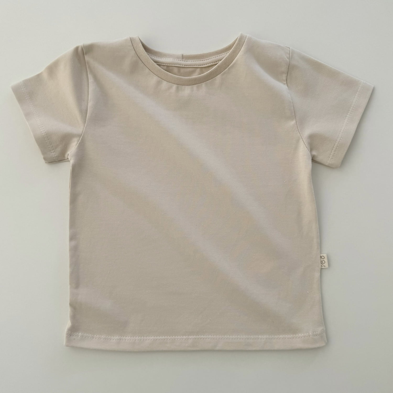 Camiseta Infantil Manga Curta Unissex - Cotton Premium Leve - Aveia