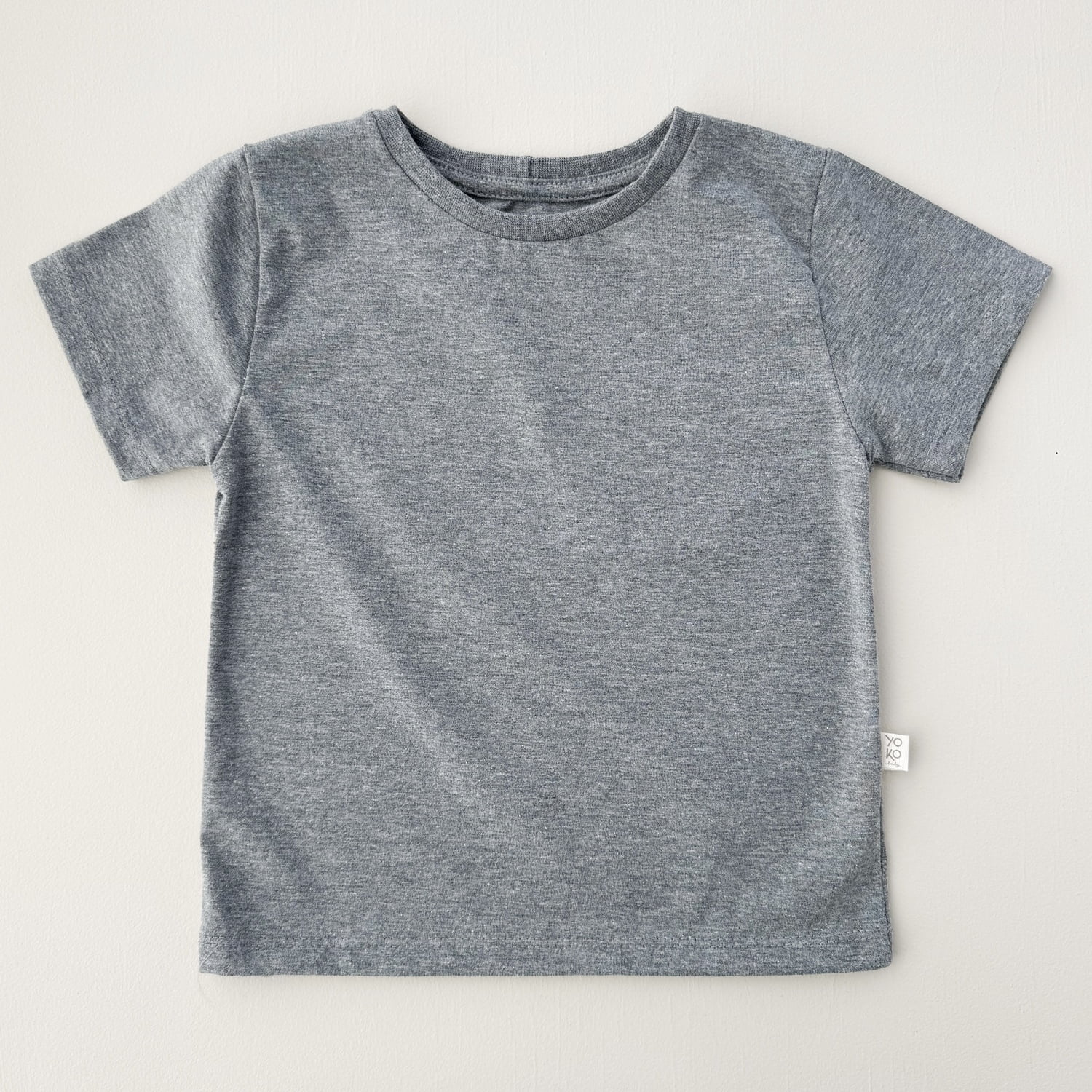 Camiseta Infantil Manga Curta Unissex - Cotton Premium Leve - Mescla Escuro