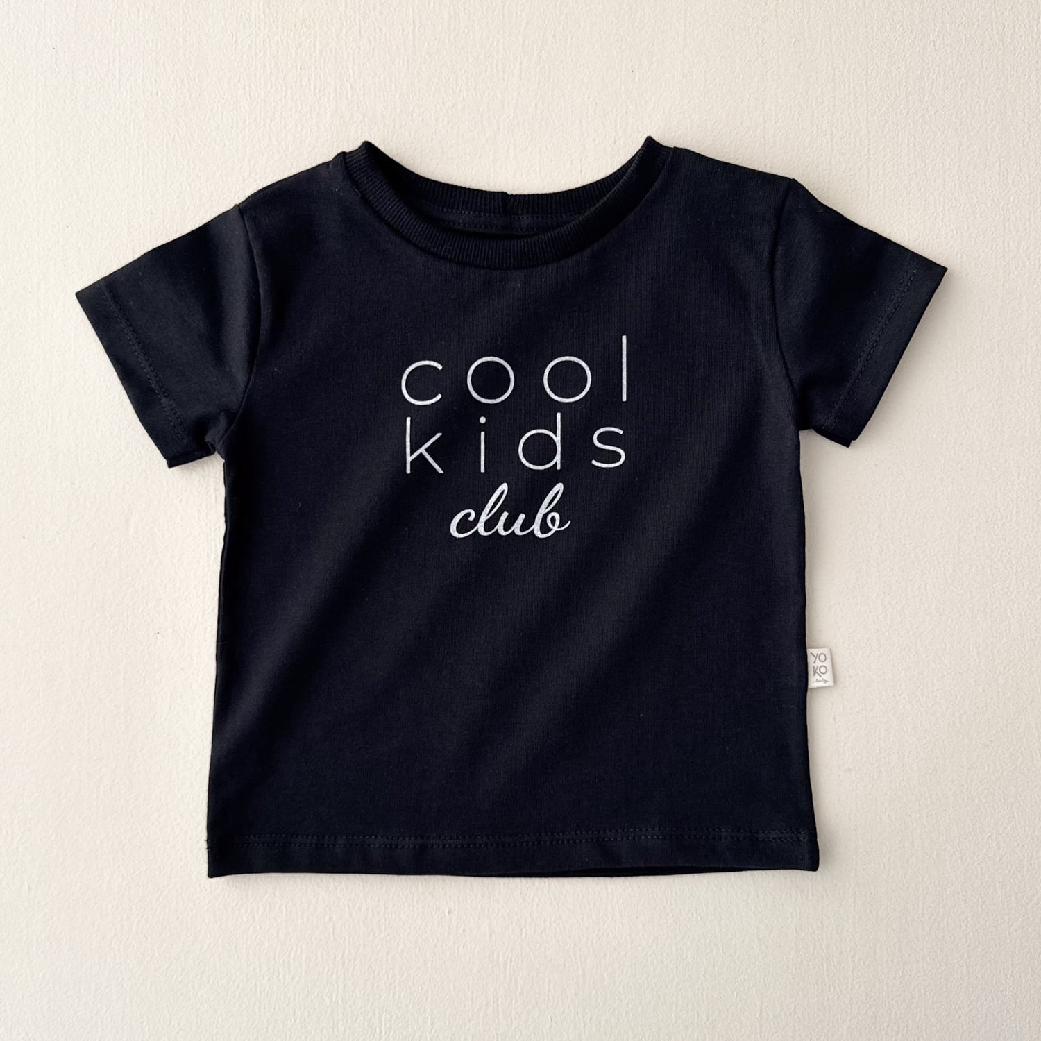Camiseta Infantil Manga Curta Unissex Preto - Cool Kids Club