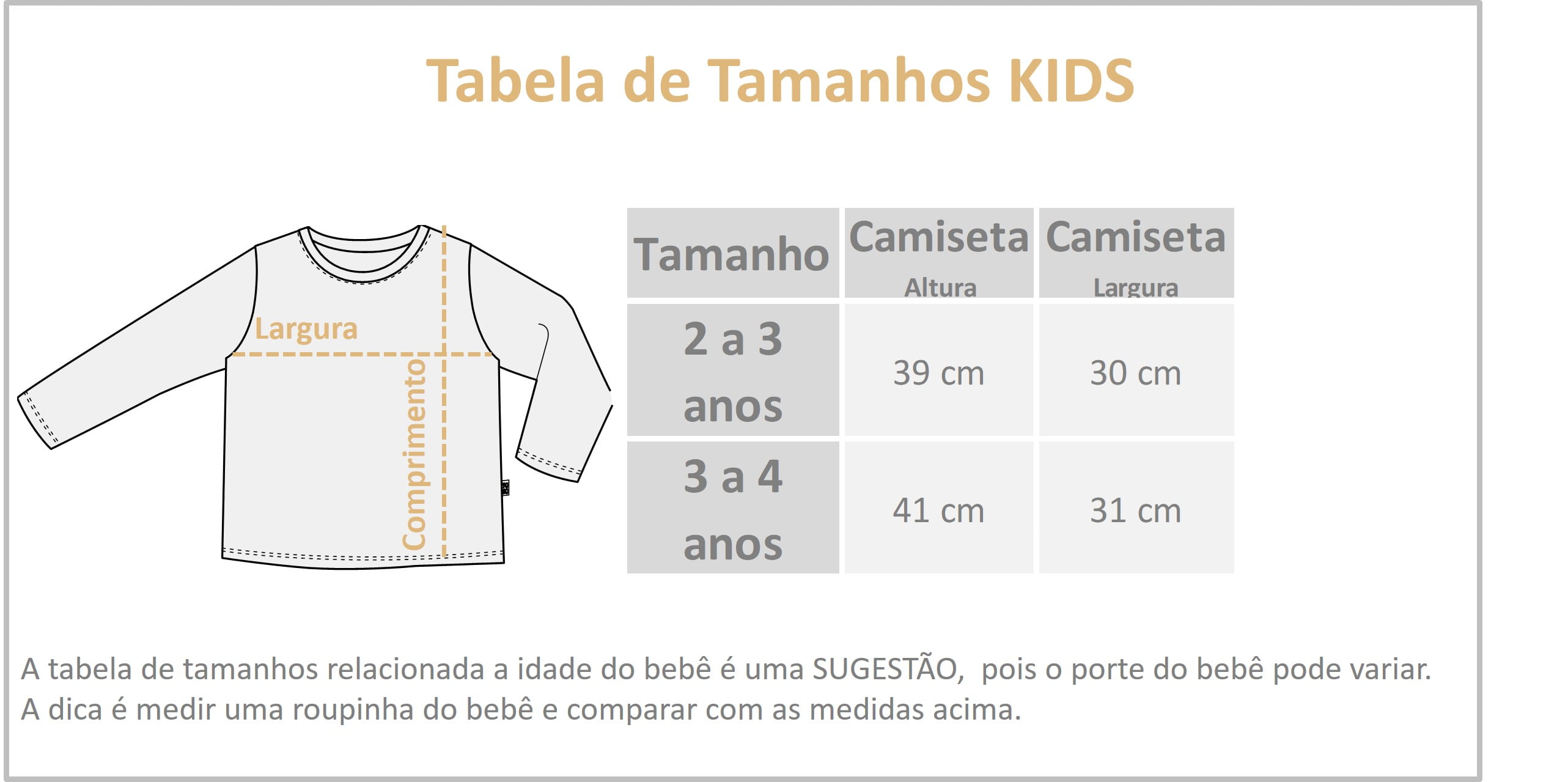 camiseta infantil manga longa premium