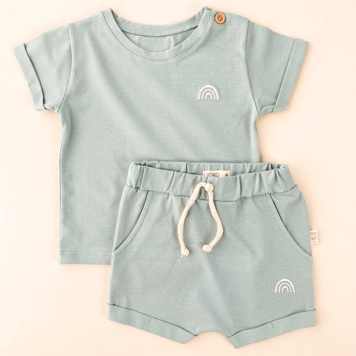 Conjunto Kids Camiseta e Short - Aqua