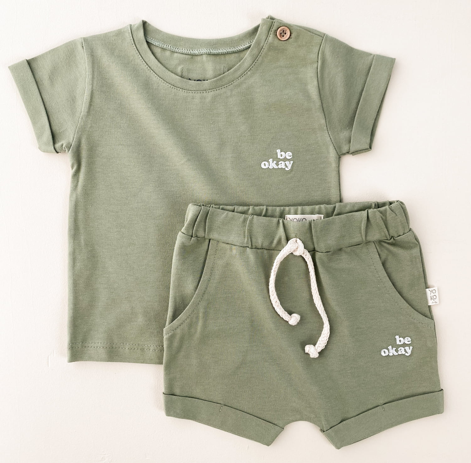 Conjunto Kids Camiseta e Short - Verde Pistache