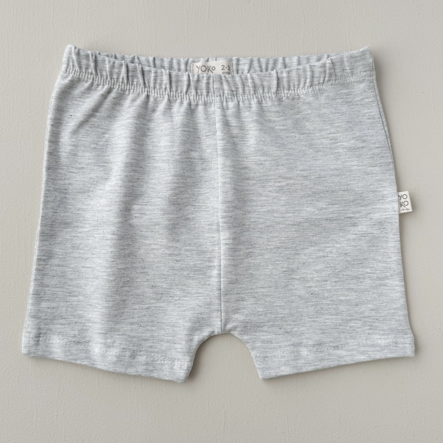 Short Infantil Slim Unissex - Cotton Premium Leve - Mescla Claro