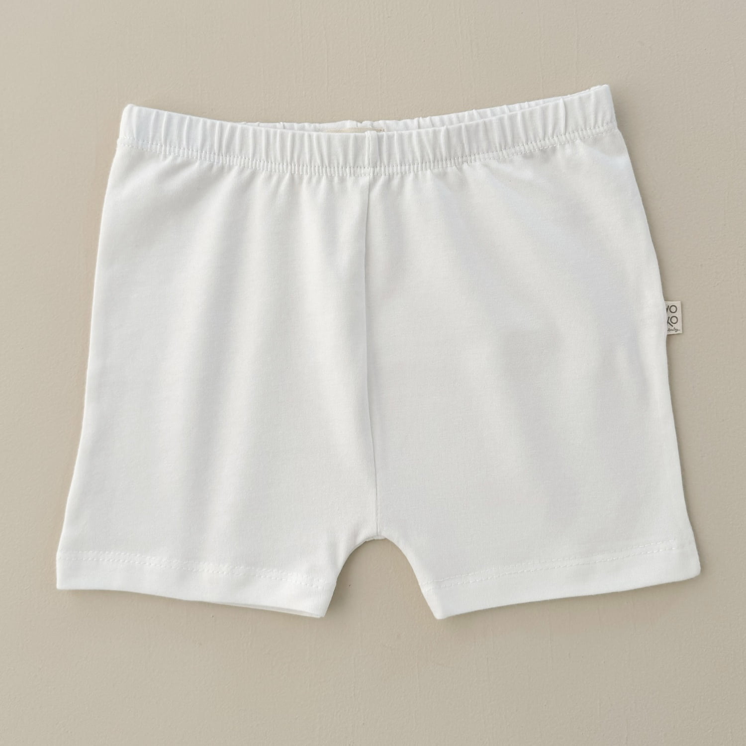 Short Infantil Slim Unissex - Cotton Premium Leve - Off White
