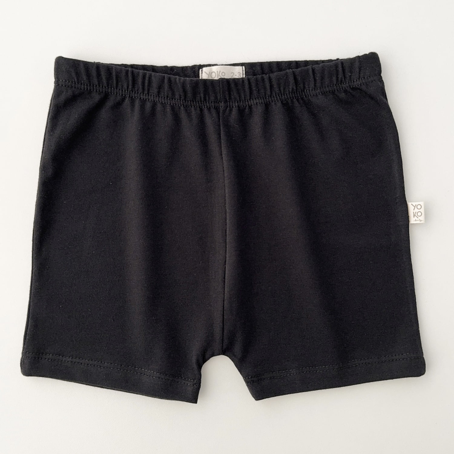 Short Infantil Slim Unissex - Cotton Premium Leve - Preto