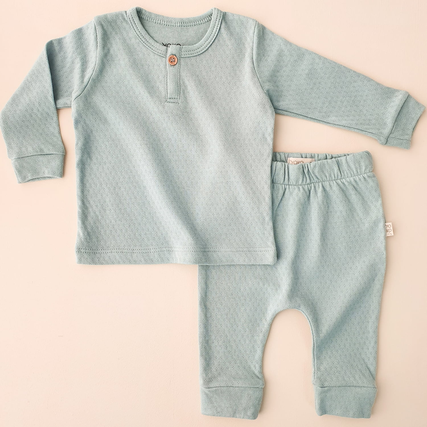 Conjunto Kids Pijama Manga Longa Cozy - Aqua