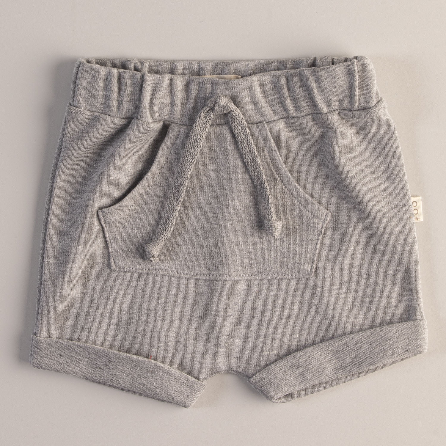 Shorts Saruel Bebe Unissex - Cinza Mescla Médio