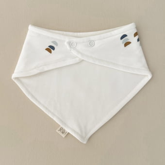 Babador Bandana Bebê Unissex - Algodão Premium - Arte Minimalista