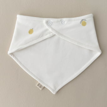 Babador Bandana Bebê Unissex - Algodão Premium - Lemon