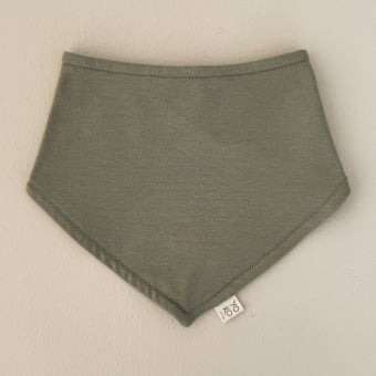 Babador Bandana Bebê Unissex - Algodão Premium - Verde Pistache