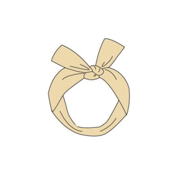 Faixinha de Cabelo Bebe - Amarelo Brulée