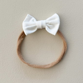 Faixinha de Cabelo Laço - Off White