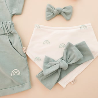 Faixinhas de Cabelo Bebe -Aqua