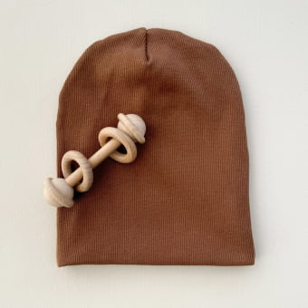 Touca Gorro Bebê e Infantil – Malha Ribana Canelada Algodão Premium - Chocolate
