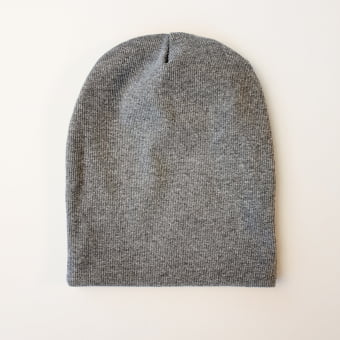 Touca Gorro Bebê e Infantil – Malha Ribana Canelada Algodão Premium - Mescla Escuro