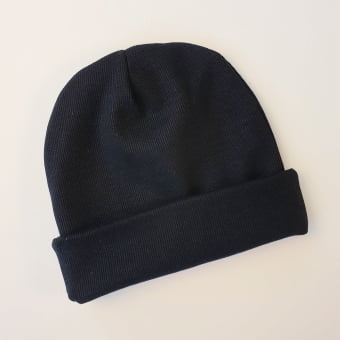 Touca Gorro Bebê e Infantil – Malha Ribana Canelada Algodão Premium - Preto
