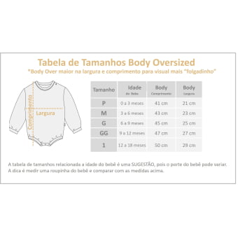 Body Bebe Manga Longa Oversized – Cappuccino