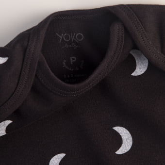 Body Bebê Manga Longa Unissex – Algodão Premium - Lua