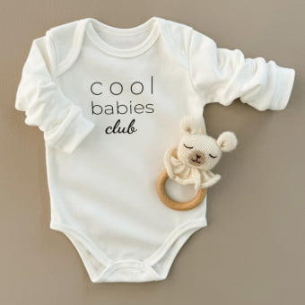 Body Bebe Manga Longa Unissex - Cool Babies Club