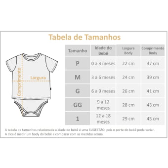 Body Camiseta Bebe Manga Curta - Natural