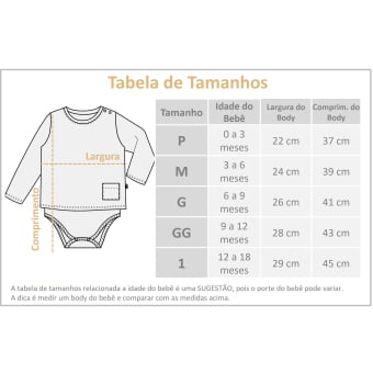 Body Camiseta Bebe Manga Longa - Preto