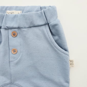 Calça Saruel Bebe Texturizado - Azul