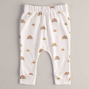 Calça Saruel Bebe Unissex - Algodão Premium - Dia Lindo