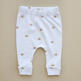 Calça Saruel Bebe Unissex - Algodão Premium - Sol