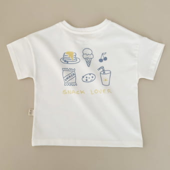 Camiseta Bebê Manga Curta Oversized - Snack Lover