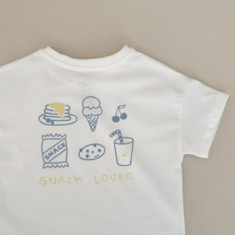 Camiseta Bebê Manga Curta Oversized - Snack Lover