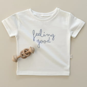 Camiseta Bebe Manga Curta Unissex - Feeling Good