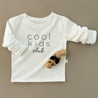 Camiseta Bebe Manga Longa Unissex  - Cool Kids Club