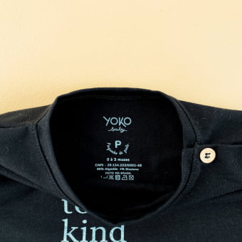 Camiseta Bebe Manga Longa Unissex - It's Cool To Be Kind