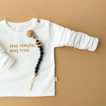 Camiseta Bebe Manga Longa Unissex - Stay Simple Stay True