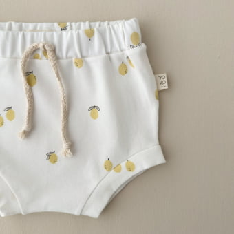 Conjunto Bebe Body Manga Curta e Tapa Fraldas - Lemon